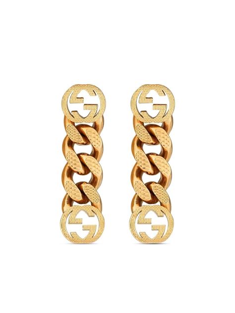 gucci earring dupe|gucci interlocking gg earrings.